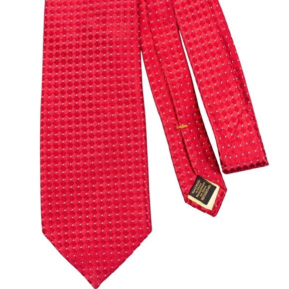 Donald J. Trump Signature Collect Red 100% Silk Neck Tie - Picture 1 of 9